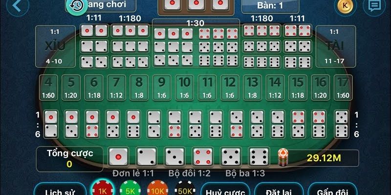 Hướng dẫn tham gia chơi đặt cược game Tài Xỉu KUBET77